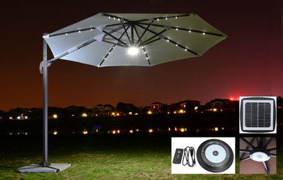 太阳能LED-圆形罗马伞